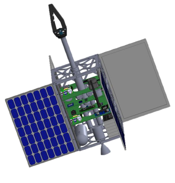 3D CAD render of the GEOOSC CubeSat prototype